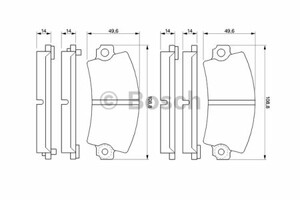 Фото Гальмівні колодки Bosch 0 986 424 394