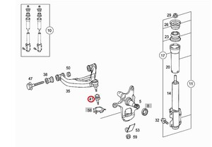 Фото Опорный шарнир, слева Mercedes A 901 333 12 27
