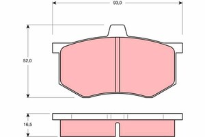 Фото Гальмівні колодки TRW GDB801