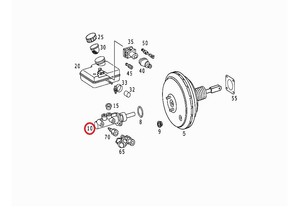 Фото Главный цилиндр Mercedes A 000 431 65 01