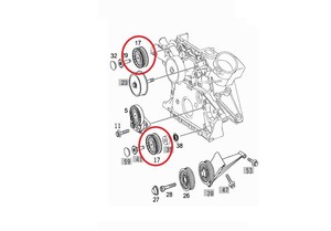 Фото Паразитний / ведучий ролик, поліклиновий ремінь Mercedes A 000 202 00 19