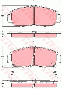 Фото Гальмівні колодки TRW GDB3240