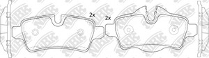 Фото Комплект гальмівних колодок, дискове гальмо NiBK PN0509
