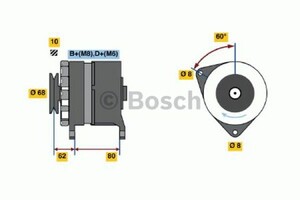 Фото Генератор Bosch 0 986 035 800