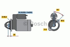 Фото Стартер Bosch 0 986 015 740