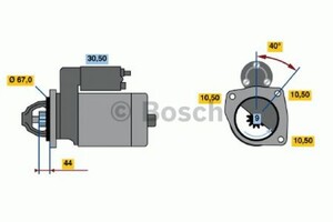 Фото Стартер Bosch 0 986 019 030