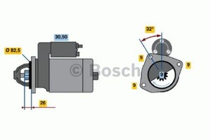 Фото Стартер Bosch 0 986 017 010