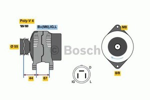 Фото Генератор Bosch 0 986 037 561