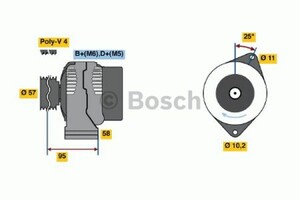 Фото Генератор Bosch 0 986 049 131