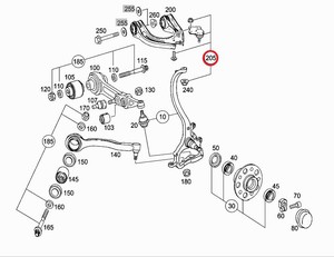 Фото Попереч. рычаг rs, шарнир на поворотн. кулаке Mercedes A 000 330 10 07