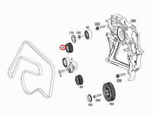 Фото Паразитный ролик ГРМ Mercedes A 651 200 06 70