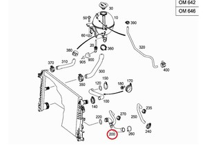 Фото Патрубок системи охолодження Mercedes A 906 501 04 82