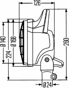 Фото Фара рабочего освещения Behr Hella Service 1G4 003 470-147