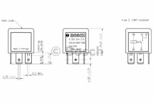 Фото Реле робочого струму Bosch 0 332 014 213