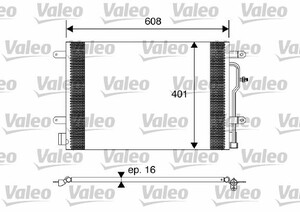 Фото Конденсатор, кондиціонер Valeo 817569