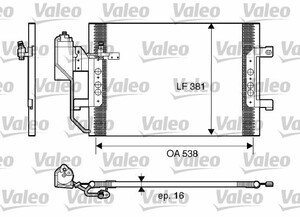 Фото Конденсатор, кондиціонер Valeo 817659