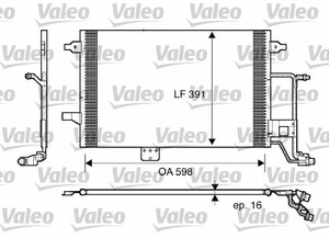 Фото Конденсатор, кондиціонер Valeo 817665