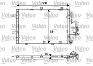 Фото Конденсатор, кондиціонер Valeo 817843