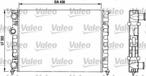 Фото Радіатор, охолодження двигуна Valeo 730503