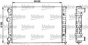 Фото Радіатор, охолодження двигуна Valeo 730504