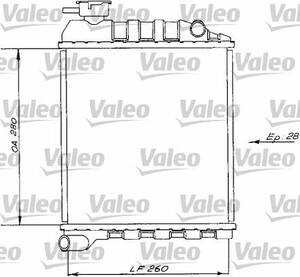 Фото Радіатор, охолодження двигуна Valeo 730172