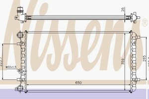 Фото Радіатор, охолодження двигуна Nissens 65228A