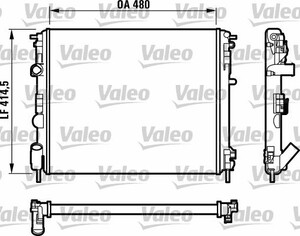 Фото Радіатор, охолодження двигуна Valeo 732523