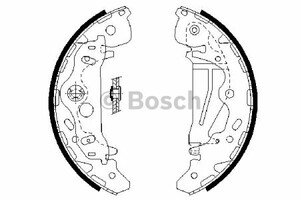 Фото Колодки гальмівні барабанні Bosch 0 986 487 709