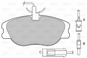 Фото Гальмівні колодки Valeo 598010