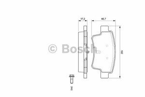 Фото Комплект гальмівних колодок, дискове гальмо Bosch 0 986 494 072