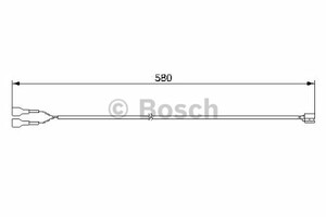 Фото Сигнализатор, износ тормозных колодок Bosch 1 987 474 978