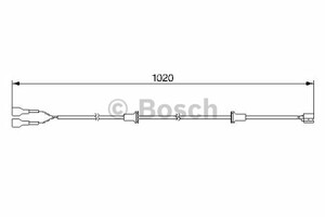 Фото Сигнализатор, износ тормозных колодок Bosch 1 987 474 976