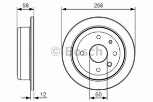 Фото Гальмівний диск Bosch 0 986 479 T52