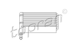 Фото Теплообмінник, система опалення салону Topran 302 111 755