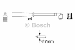 Фото Комплект дротів запалювання Bosch 0 986 356 789