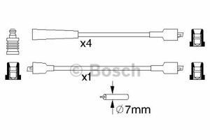 Фото Комплект дротів запалювання Bosch 0 986 356 861