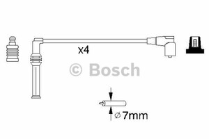 Фото Комплект дротів запалювання Bosch 0 986 356 809