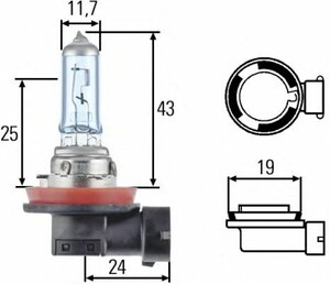 Фото Автолампа галогенова 35W Behr Hella Service 8GH 008 356-121