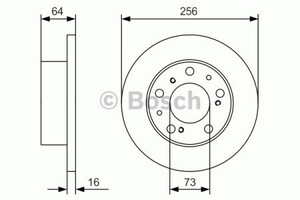 Фото Диск гальмівний (передній) Citroen Picasso II/Peugeot 308/5008 13-/Opel Combo 18- (304x28) Bosch 0 986 479 A89