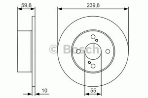 Фото Гальмівний диск Bosch 0 986 479 T96