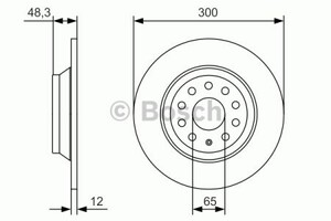 Фото Гальмівний диск Bosch 0 986 479 A84