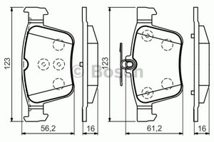 Фото Колодки гальмівні дискові Bosch 0 986 494 658