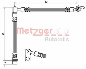 Фото Гальмівний шланг Metzger 4110104