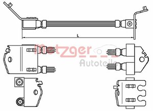 Фото Гальмівний шланг Metzger 4112544