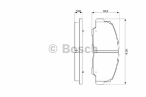 Фото Комплект гальмівних колодок, дискове гальмо Bosch 0 986 424 297