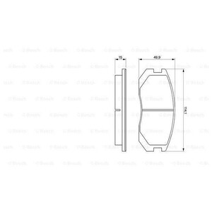 Фото Колодки гальмівні дискові Bosch 0 986 460 980