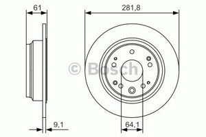 Фото Гальмівний диск Bosch 0 986 479 A91