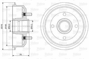 Фото Гальмівний барабан Valeo 237066