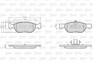 Фото Гальмівні колодки Valeo 872576