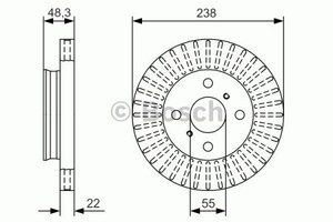 Фото Гальмівний диск Bosch 0 986 479 A63